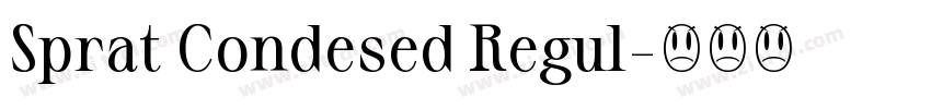 Sprat Condesed Regul字体转换